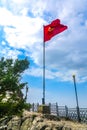 Kyrgyzstan Waving Flag Royalty Free Stock Photo