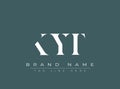 KYT abstract letter logo design Royalty Free Stock Photo