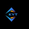 KYT abstract technology logo design on Black background. KYT creative initials letter logo concept.KYT abstract technology logo Royalty Free Stock Photo