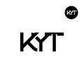 KYT Logo Letter Monogram Design Royalty Free Stock Photo
