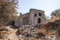 Kythira Kastro of Milopotamos Kato Chora Ionian islands Greece. Venetian castle at Kythera