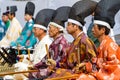 Kyudo Men with Fans