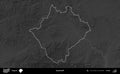 Kyustendil outlined, Bulgaria. Grayscale Royalty Free Stock Photo