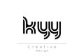 KYY Creative Unique Modern Letter Logo Design Royalty Free Stock Photo