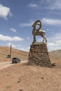 Kyzlyart, Kyrgyzstan August 21 2018: Kyzylart Pass 4280m on the Pamir Highway