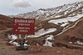 Kyzyl Art Pass sign, Kyrgyzstan Royalty Free Stock Photo