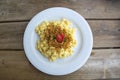 KÃÂ¤sespÃÂ¤tzle or Egg Noodles with Cheese Royalty Free Stock Photo