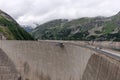 KÃÂ¶lnbreinsperre dam with viewing platform, Airwalk in Malta valley. Carinthia. Austria Royalty Free Stock Photo