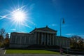 KÃÂ¶nigsplatz Munich under Blue Sky Royalty Free Stock Photo