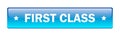 First class icon button Royalty Free Stock Photo