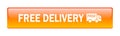 Free shipping truck icon button Royalty Free Stock Photo