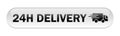 24 hour delivery icon button Royalty Free Stock Photo