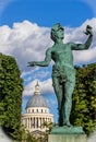 The L`Acteur Grec statue by Baron Bourgeois inside the Luxembourg Gardens.