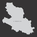 L'Aquila province map
