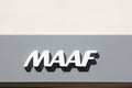 MAAF assurances logo on a wall