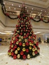 L`Arc Hotel Macau Xmas Tree Indoor Macao Merry Christmas Trees Ornaments Lanterns Decoration Day Photography Santa Claus Royalty Free Stock Photo