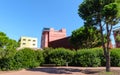 L Archipel Theater: Jean Nouvel , modular arts complex is made up of several cubes . Royalty Free Stock Photo