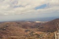 L calm summer cloudy landscape from the Spanish Canary Island Lanzarote Royalty Free Stock Photo