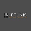 L Ethnic Logo Design on Dark Background