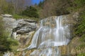 L`Eventail Waterfall, Herisson Waterfalls Royalty Free Stock Photo