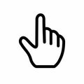 L Finger Gesture, Swipe Zoom Hand Vector Outline