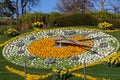 The flower clock in Geneva, Switzerland Royalty Free Stock Photo