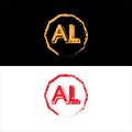 A l letter logo initial design.A l letter logo creative design Royalty Free Stock Photo