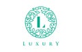 L Letter Logo Luxury.Beauty Cosmetics Logo