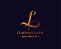 L logo. L letter logo template elements. personal monogram. Vector elegant logo. letter L logo design letter L luxurious Royalty Free Stock Photo