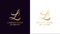 L logo. L letter logo template elements. personal monogram. Vector elegant logo. letter L logo design letter L luxurious Royalty Free Stock Photo