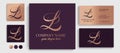 L logo. L letter logo template elements. personal monogram. Vector elegant logo. letter L logo design letter L luxurious Royalty Free Stock Photo