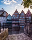 Beautiful and picturesque city view of historic old town of LÃ¼neburg