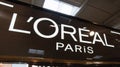 L`oreal paris logo brand and text sign of french makeup perfume and skin cosmetics