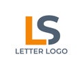 L s letter logo. company alphabet logotype. brand identity design. isolated vector image