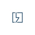 L7 Square logo design