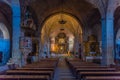 La Alberca, Spain, May 19, 2021: Interior of Church of Lady of A