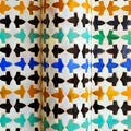 Azulejos de Al Andalus. Mosaico ÃÂ¡rabe. Azulejos de Granada. Azulejos ÃÂ¡rabes de EspaÃÂ±a. Alhambra de Granada Royalty Free Stock Photo
