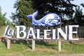 La Baleine salt sign in Aigues-Mortes