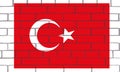 La bandera de TurquÃÂ­a EN LADRILLOS