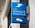 La Banque Postale sign in Bayonne, France Royalty Free Stock Photo