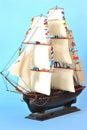 La Belle Poule - model sails ship Royalty Free Stock Photo