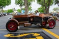 La Bestioni Rusty classic car on display Royalty Free Stock Photo