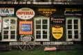 La Bigorne antique shop with vintage signs, Saint-Jean-Port-Joli, QuÃÂ©bec, Canada