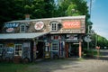 La Bigorne antique shop with vintage signs, Saint-Jean-Port-Joli, QuÃÂ©bec, Canada