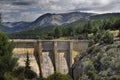 The La Bolera reservoir is a storage reservoir built on the Guadalentin river. Royalty Free Stock Photo