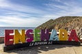 La Bufadora, Mexico, September 9, 2023: Poster of La Bufadora which is a marine geyser that is very visited in Ensenada.