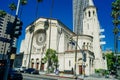 LA, California - mar 2th 2024 Wilshire Boulevard Temple Royalty Free Stock Photo