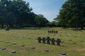 La Cambe German war cemetery in Normandy, France Royalty Free Stock Photo