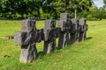 German war graves at La Cambe, France Royalty Free Stock Photo