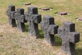 La Cambe, N, France - August 21, 2022:German war cemetery in Nor